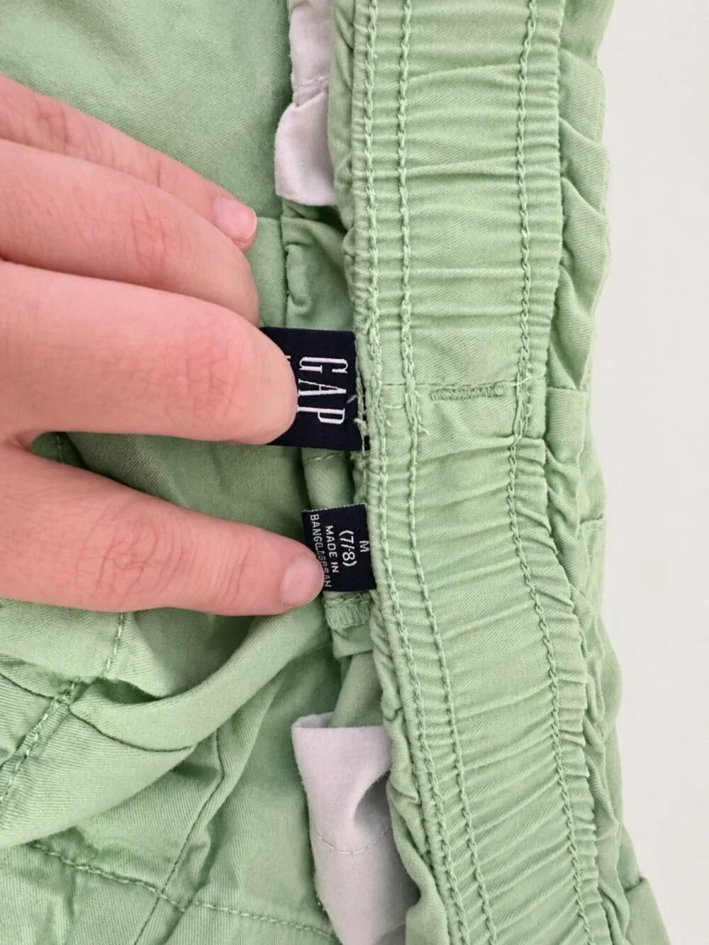 GAP Kids Mint Green Pull-On Shorts Size M 7/8 Cotton Elastic Waist